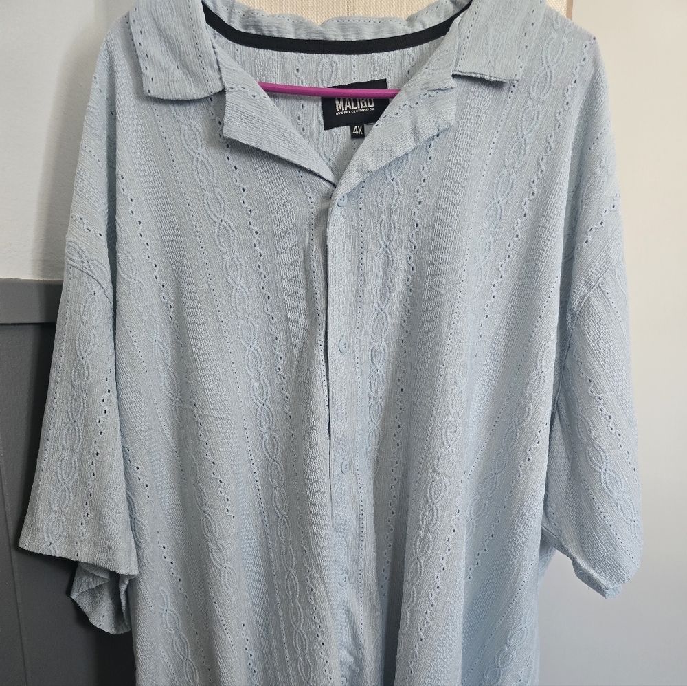 Malibu Light Blue Button-Up Shirt